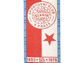 Ručník Slavia Praha IPS, 1893 1975, 85 let