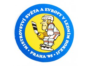 Samolepka 1985, MS Hokej Praha , hokejista 1