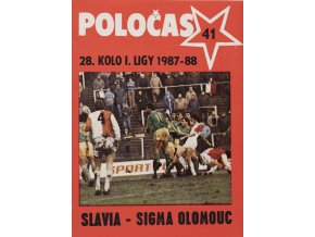 POLOČAS SLAVIA Praha vs. Sigma Olomouc, 1987 88 1