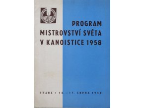 Program a vylosování MS Kanoistika, 1958 (2)