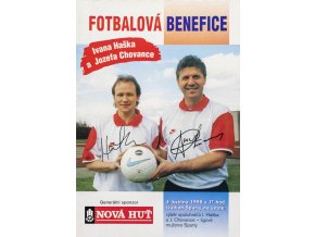 Program, Fotbalová benefice Ivana Haška a Jozefa Chovance, 1998