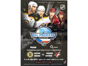 Official Program NHL Prague Premiere, Boston Bruins v. Phoenix Coyotes, 2010 1