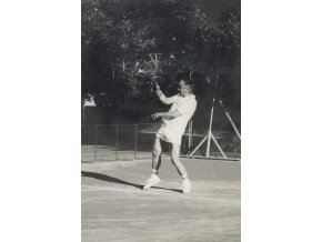 Fotografie, Ivan Hlinka při tenisovém utkání