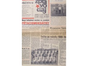 Zpravodaj TJ Slavia Praha, Srpen 1981 (1)