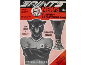 Program UEFA, St. Mirren v. Saint Etienne, 1980