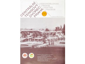 Propagační materiál, Centrální tenisový dvorec Praha, 1986