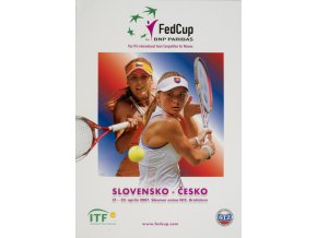 Program, Fed Cup , Slovensko v. Česká republika, 2007