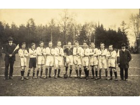 Fotografie fotbal, Litoměřice, 1920 (1)