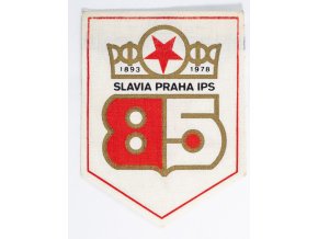 Klubová vlajka Slavia Praha IPS, 85 let fragmnet (2)