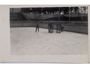 Dobová fotografie hokej na Kladně