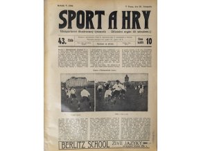 Noviny Sport a Hry, č. 43,Slavia v. Ballspielclub, 1906 (1)