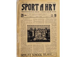 Noviny Sport a Hry, č. 29, 1906