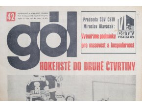 GÓL. Fotbalový a hokejový týdeník, 4235211983 (1)