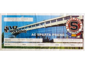 Vstupenka UEFA , Sparta Praha v. Dynamo Kyjev