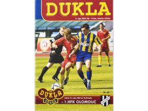 Program, FC Dukla Praha v. 1. HFK Olomouc, 2007