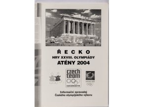 Program, Informační zpravodaj, ČOV, Athény 2004