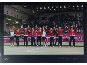 Velkoformátová fotografie, Fed Cup team, ČR v. Španělsko, 2009
