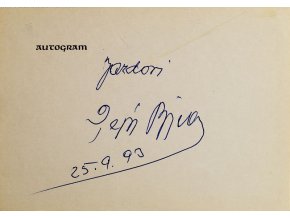 Autogram Pepi Bican 1 2