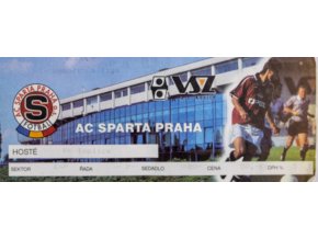 Vstupenka, Sparta Praha v. FK Teplice