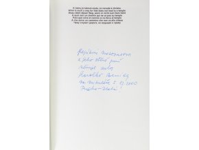 Kniha Zlatá Praha, věnování J. Masopustovi (2)