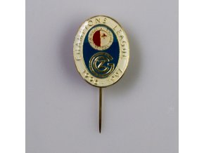 Odznak Champions league 1995 1996 Slavia vs. Grasshoppers BLUE