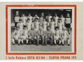 Program UEFA, Slavia vs. St. Mirren F.C., 1985 86 (1)