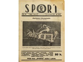 Časopis SPORT, č. 35, 1924