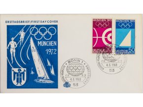 FDC XX.Olympishe Spiele Munchen, Bonn. 1972 1