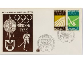 FDC XX.Olympishe Spiele Munchen, Bonn. 1972 2