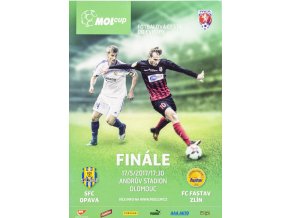 Program SFC Opava v. FC Zlín, finále poháru, 2017