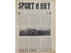 Noviny Sport a Hry, č. 41, Slavia v. Hamburk, 143