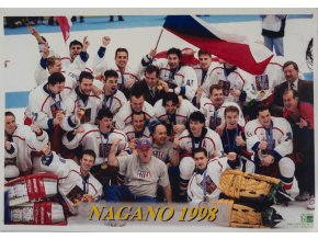 Foto velkeé hokej Česká republika, ZOH 1998, Nagano