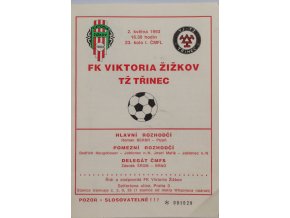 Program FK Viktoria Žižkov v.TŽ Třinec ,1993