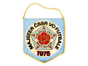 Klubová vlajka Majster ČSSR vo futbale, 1975 , Slovan Bratislava (1)