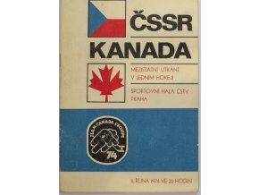 Program hokej ČSSR v. Kanada, 1974