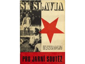 Brožura, SK Slavia pro jarní soutěž, 1971