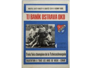 Program TJ Banik Ostrava OKD, Troies fois champion de la Tchécoslovaquie