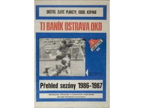 Program TJ Banik Ostrava OKD, přehled sezony 19861987