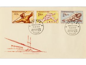 FDC 1959, známky atletika