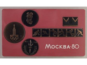 Sada emblémů Olympiáda 1980 Moscow