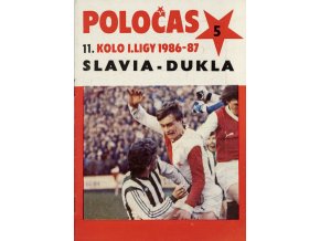POLOČAS SLAVIA Praha vs. Dukla Praha, 1986 87