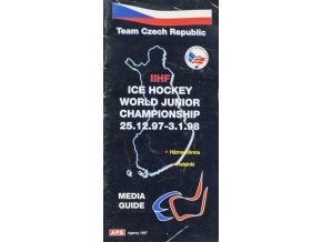 Media Guide IIHF, WCH Junior, Team Czech republic, 1998