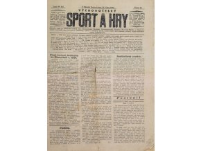 Noviny Sport a Hry, č. 441923, Východočeský