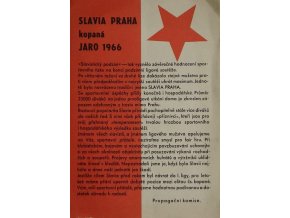 Slavia Praha  kopaná JARO 1966