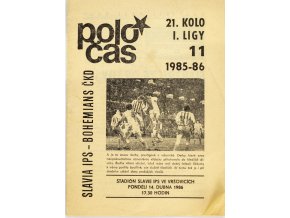 POLOČAS SLAVIA vs. Bohemians Praha, 1986 87