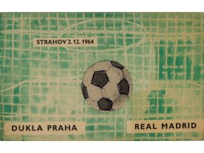 Program Dukla Praha vs. Real Madrid, 1964 (1)