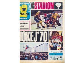 Časopis STADION, mimořádné číslo, Hokej, WM Stockholm, 1970 II