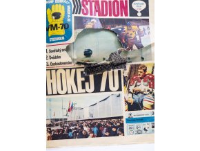 Časopis STADION, mimořádné číslo, Hokej, WM Stockholm, 1970 III