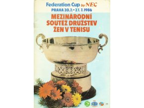 Program tennis Fedearion Cup, 1986 (1)