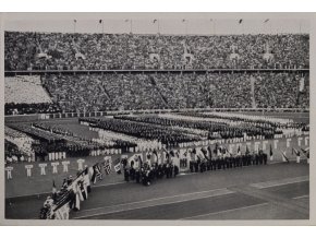 Kartička Olympia 1936, Berlin. Vlajkonoši 1